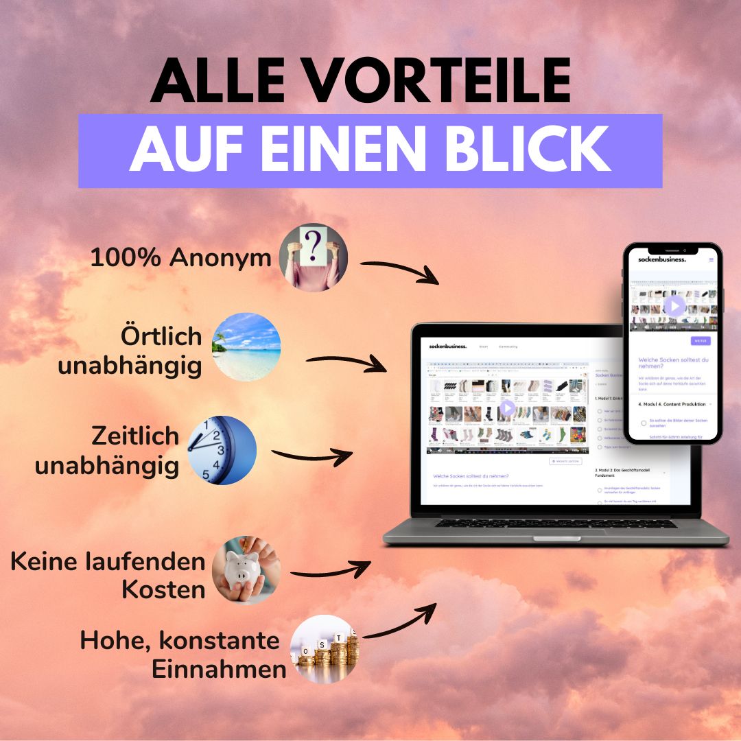 Videokurs zeigt dir: Wie du deine getragenen Socken 100% anonym verkaufen kannst
